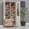 Prizma Camlı Vitrin Mdf