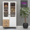 Prizma Camlı Vitrin Mdf