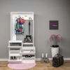 Seda Tek Bloklu Portmanto Cordoba - Beyaz Mdf