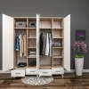 Troy 4 Kapılı Gardırop Mdf