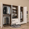 Vision 6 Kapılı 6 Çekmeceli Gardrop Mdf