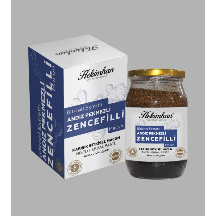 ANDIZ PEKMEZLİ ZENCEFİLLİ BİTKİSEL MACUN 420 GR