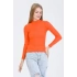 Calvis kadın triko body turuncu