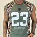 23 Leopar Desenli Sleeves Haki