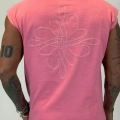 Nakış Detaylı Sleeveless T-shirt Pembe