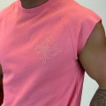 Nakış Detaylı Sleeveless T-shirt Pembe