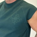 Nakış Detaylı Sleeveless T-shirt Yeşil