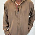 Organic Tesla Gömlek Kahverengi