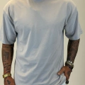Basic Oversize T-shirt Açık Gri