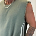 Hasır Şeritli Sleevless Yeşil