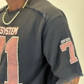Hasır 71 Aplikeli T-Shirt Antrasit