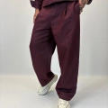 Organic Tencel Dikiş Detaylı Takım Bordo