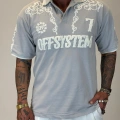 7 Off System Szn Polo Yaka T-shirt Gri
