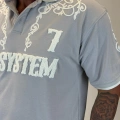 7 Off System Szn Polo Yaka T-shirt Gri
