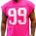 99 Sleeveless T-shirt Pembe