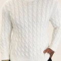 Angora Örgü Kazak Ekru