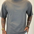 Basic Oversize T-shirt Gri