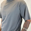 Basic Oversize T-shirt Gri