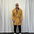 Bond Kaplamalı Kuşaklı Trenchcoat Camel