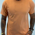 Çift Yaka Relax Fit T-shirt Turuncu
