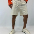 Gabardin Desenli Şort Bej