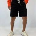 Gabardin Desenli Şort Siyah