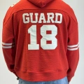 Guard 18 Nakış Detaylı Hoodie Kırmızı