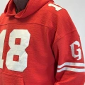 Guard 18 Nakış Detaylı Hoodie Kırmızı