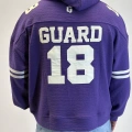 Guard 18 Nakış Detaylı Hoodie Mor