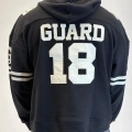 Guard 18 Nakış Detaylı Hoodie Siyah