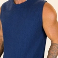 Milano Premium Dokulu T-shirt Lacivert