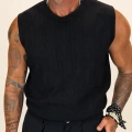 Milano Premium Dokulu T-shirt Siyah