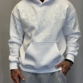 Nakışlı Hoodie Beyaz