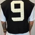 Number 9 Çift Katlı Crop + T-Shirt Siyah