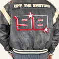 Off System Vintage Crop Bomber Beyaz
