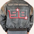 Off System Vintage Crop Bomber Kahve