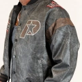 Off System Vintage Crop Bomber Kahve