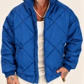Red Diamond Puffer Mont Saks Mavi