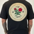 Rose Polo Yaka T-shirt Siyah