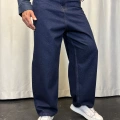 Süper Baggy Denim Pantolon Lacivert
