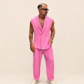 There Kolsuz Kruvaze Takım Pembe