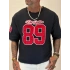 Hasır 89 Saten Aplikeli T-Shirt Siyah
