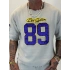 Hasır 89 Saten Aplikeli T-Shirt Gri