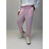 Double Paça Çizgili Pantolon Pembe