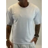 Açık Yaka Relax Fit T-shirt Gri
