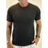 Çift Yaka Relax Fit T-shirt Siyah