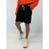 Gabardin Desenli Şort Siyah