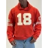 Guard 18 Nakış Detaylı Hoodie Kırmızı