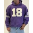 Guard 18 Nakış Detaylı Hoodie Mor