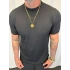 İpek Triko Bisiklet Yaka T-Shirt Siyah